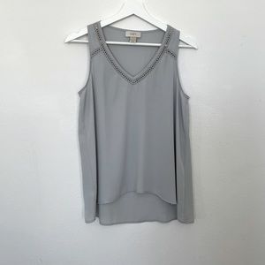 LOFT POLYESTER V-NECK TANKTOP